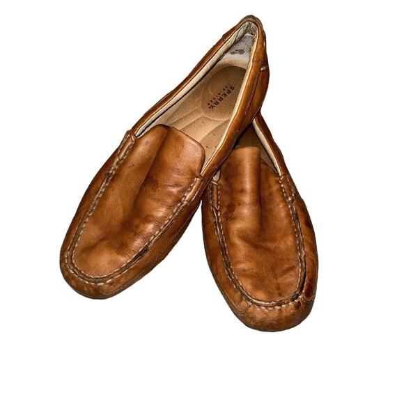 Sperry Top Sider Mens Driving Moc Loafer Lt Brown‎ Leather 0238311 Size 11M - Picture 1 of 11
